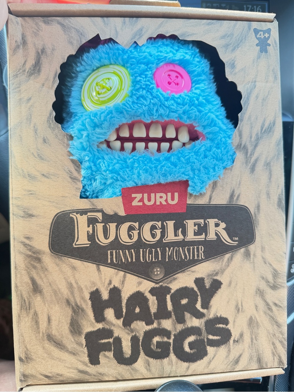 Fuggler Hairy Fuggs Funny Ugly Monster - Blue